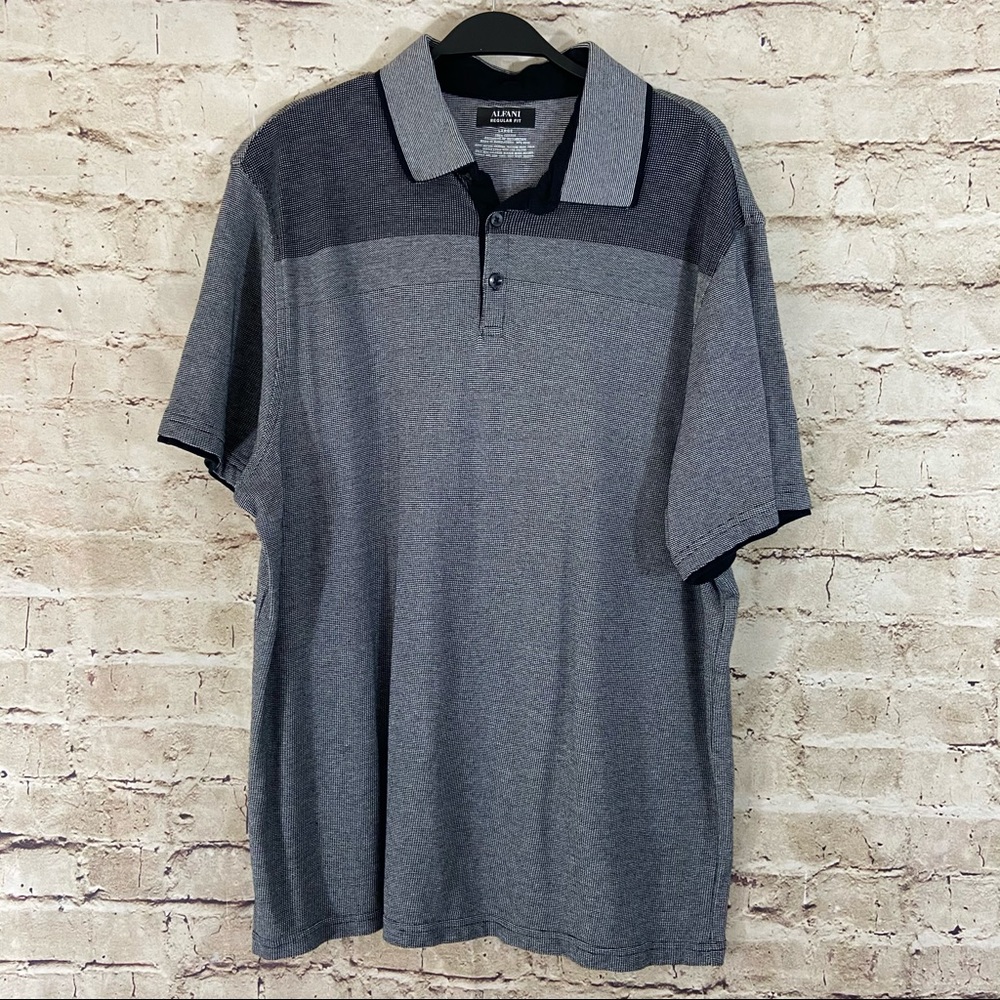 Alfani regular fit short sleeve polo size large